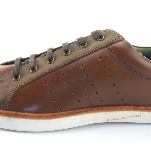 Silver Street Gower Casual Leather Lace Up Trainers Mens Shoes