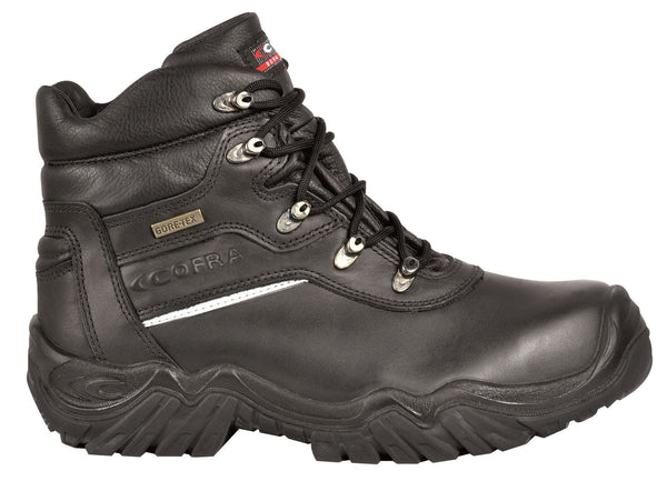 Cofra Parnaso S3 Black Gore-Tex Mens Lace Up Safety Toecap Midsole Work Boots
