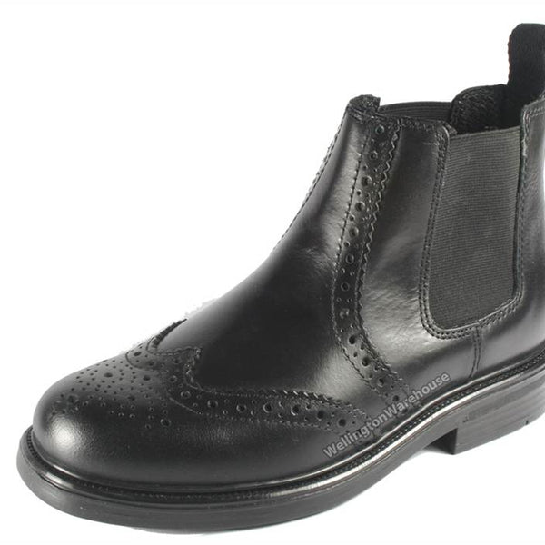 Oaktrak Kids Appleby Leather Brogue Chelsea Dealer Boots