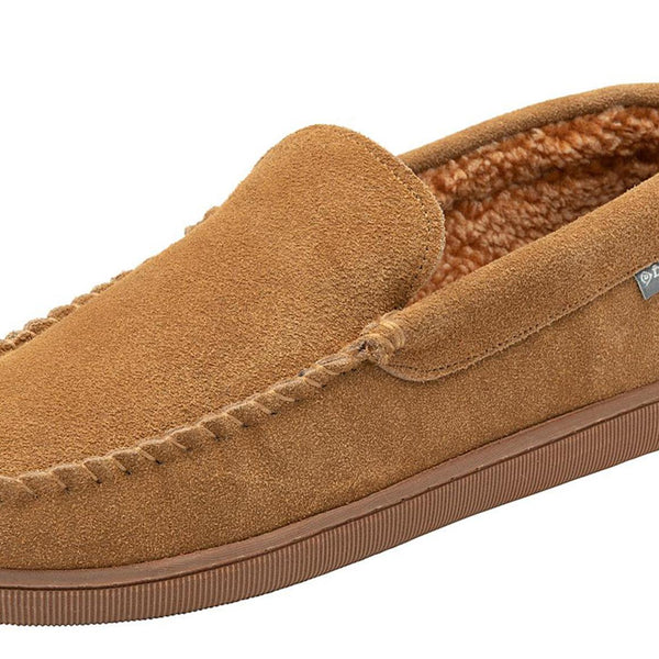 Dunlop Nathan Suede Leather Mens Memory Foam Loafer Slippers