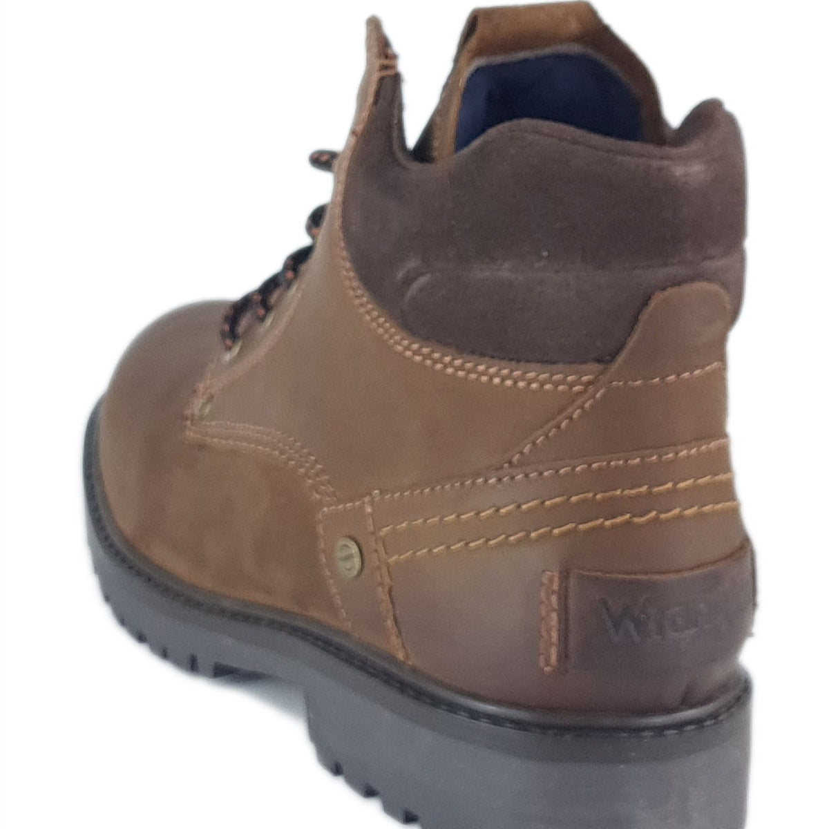 Wrangler Yuma Mens Leather Lace Casual Combat Boots