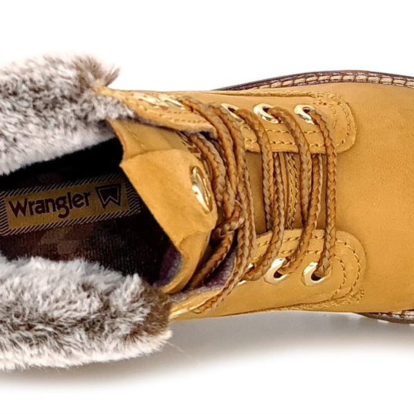 Wrangler Alaska Womens Warm Fleece Ankle Lace Boots