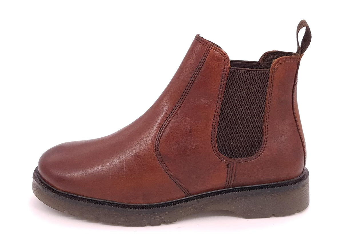Frank James Naseby Mens Leather Chelsea Dealer Pull On Boots