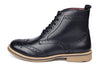 Frank James Bexley Leather Lace Up Brogue Rubber Sole Mens Boots