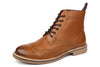 Frank James Bexley Leather Lace Up Brogue Rubber Sole Mens Boots