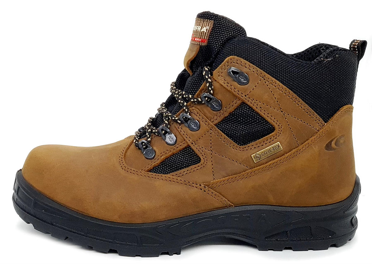 Cofra Toronto Brown Gore-Tex S3 Safety Brown Leather Work Boots