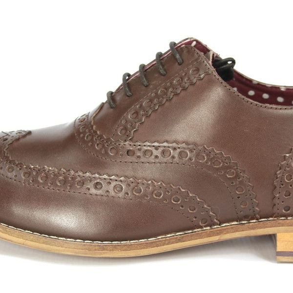 London Brogues Mens Leather Lace Up Wingtip Formal Gatsby Evening Brogue Shoes