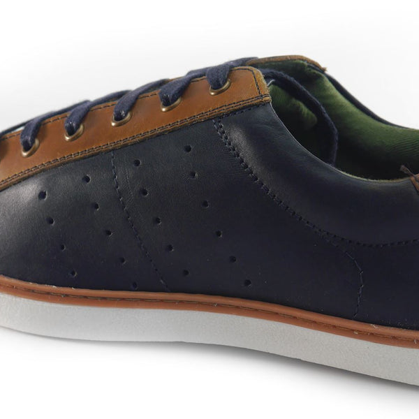 Silver Street Gower Casual Leather Lace Up Trainers Mens Shoes