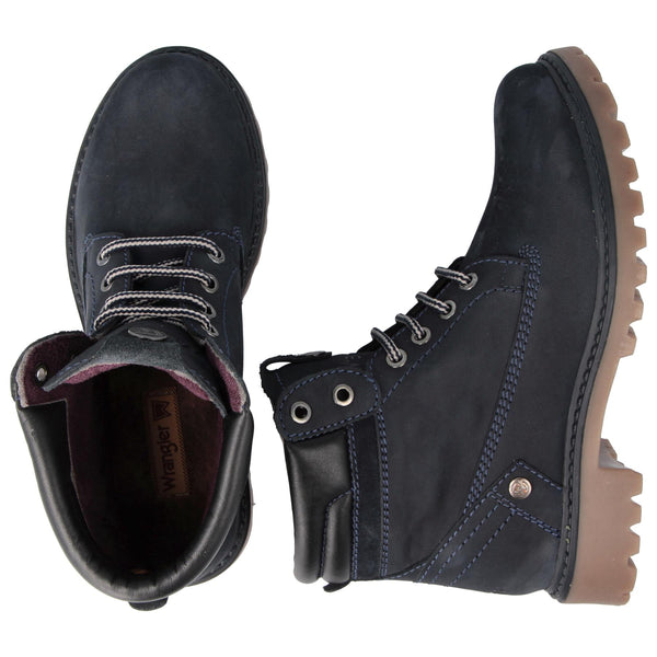 Wrangler Creek Womens Lace Up Ankle Combat Boots