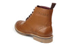 Frank James Bexley Leather Lace Up Brogue Rubber Sole Mens Boots