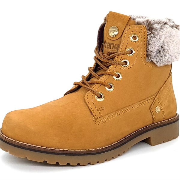 Wrangler Alaska Womens Warm Fleece Ankle Lace Boots