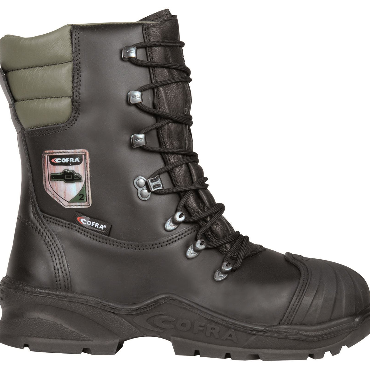Cofra Power Chainsaw Safety Leather Boots Class 2 Steel Toe Wide Water Resistant