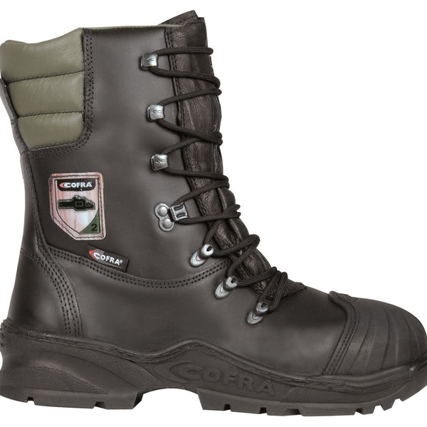 Cofra Power Chainsaw Safety Leather Boots Class 2 Steel Toe Wide Water Resistant