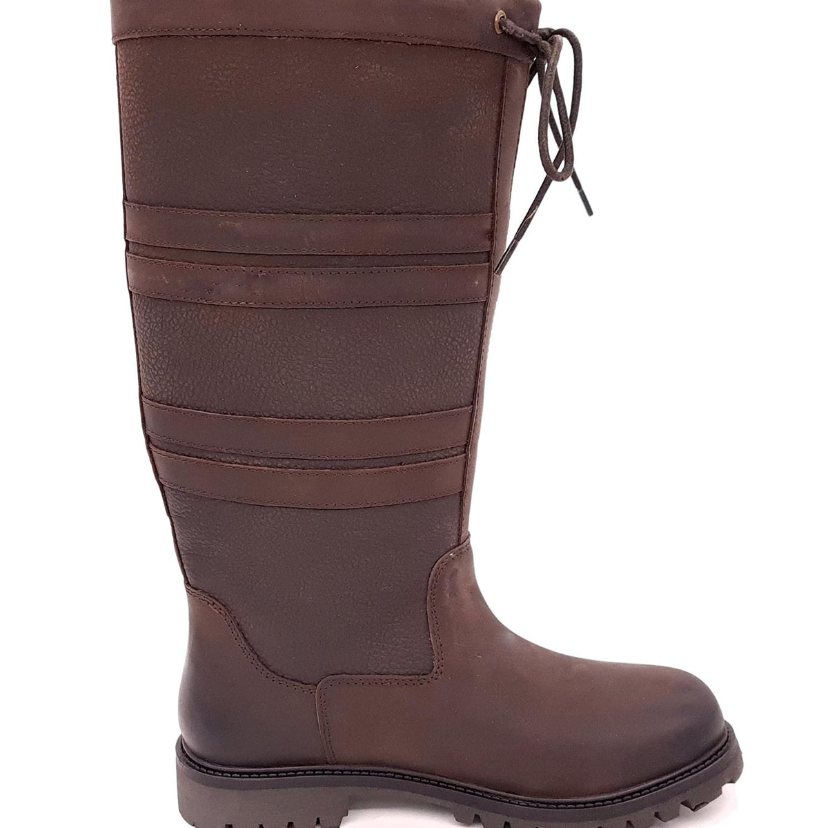 Frank James Burghley Equestrian Leather Country Long Boots Waterproof