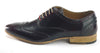 Frank James Norbury Leather Hi Shine Lace Up Mens Brogue Shoes