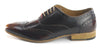 Frank James Norbury Leather Hi Shine Lace Up Mens Brogue Shoes