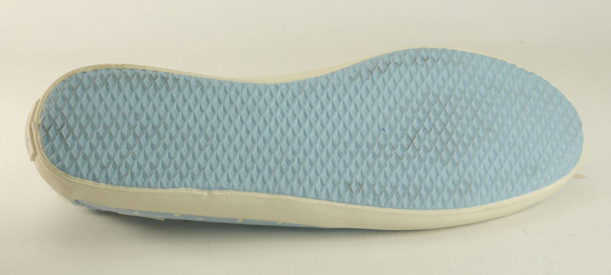 Vans Authentic Chauffeur Ladies Polka Dot Blue White Lace Up Pumps Canvas