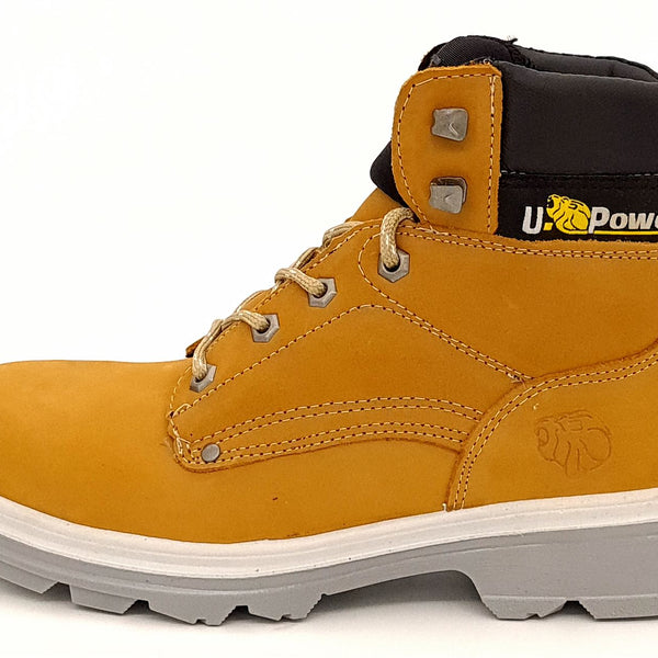 U-Power Taxi Lace Up Midsole Toecap Work PU S3 Lightweight Safety Boots