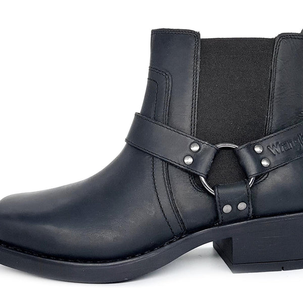 Wrangler Highway Low Mens Western Leather Ankle Chelsea Boots