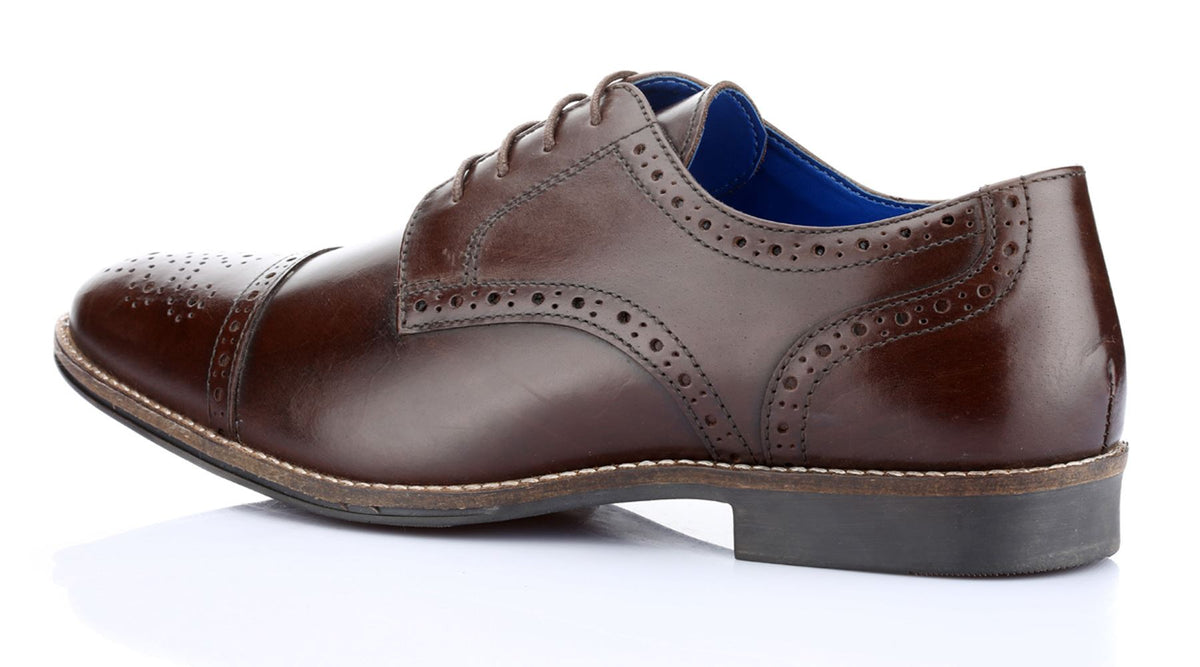 Red Tape Crick Claydon Mens Leather Lace Up Brogue Formal Shoes