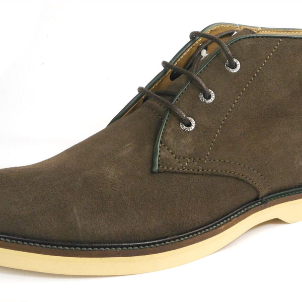Lacoste Sherbrooke Brown Leather Mens Lace Up Boots