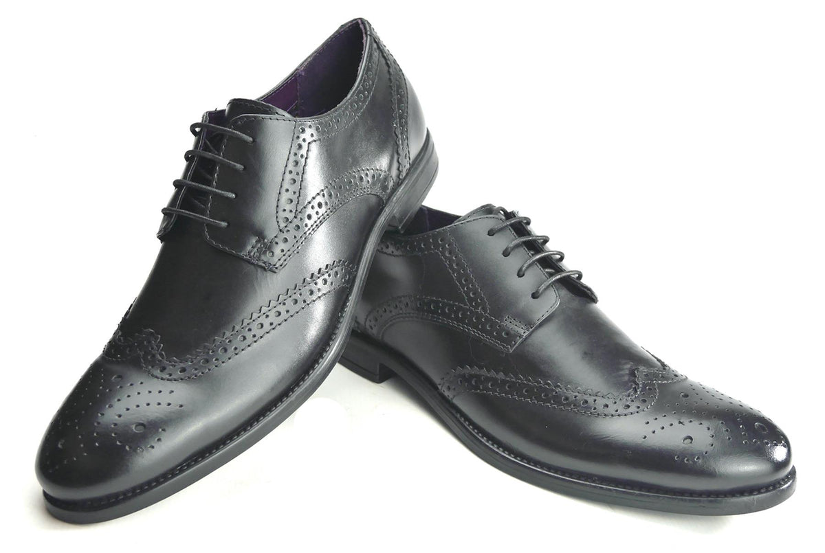 Frank James Richmond Mens Leather Brogue Lace Formal Casual Shoes