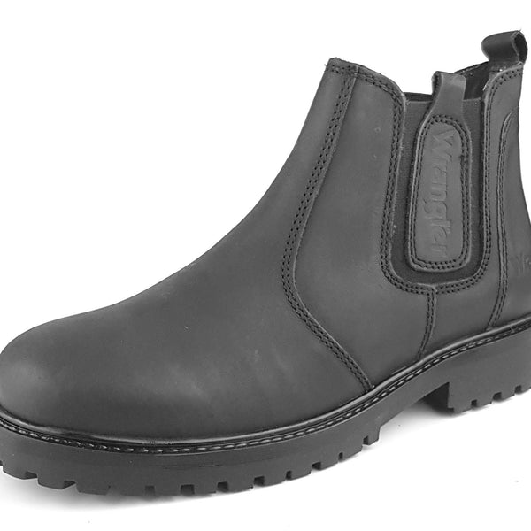 Wrangler Yuma Chelsea Ankle Leather Pull On Mens Boots