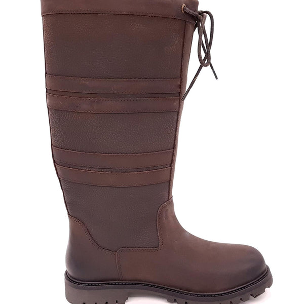 Frank James Burghley Equestrian Leather Country Long Boots Waterproof