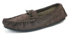 Coopers Mens Suede Cotton Lined Navy Moccasin Outdoor Slippers Mades In England