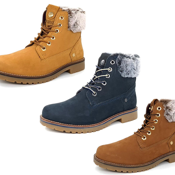 Wrangler Alaska Womens Warm Fleece Ankle Lace Boots